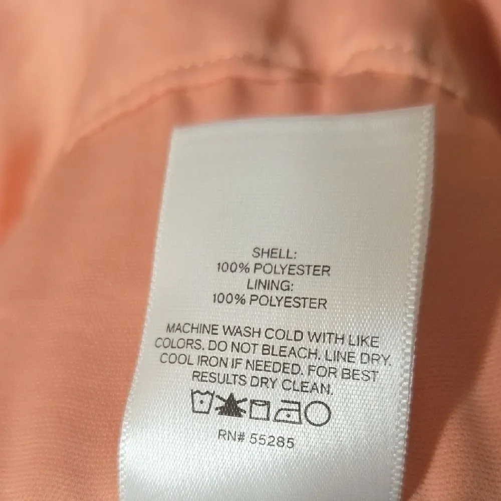 Express Satin Coral Dust Bomber Jacket